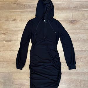 Long sleeve hood dress